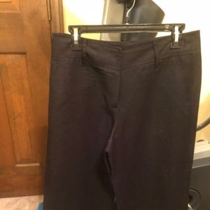 Larry Levine Women's Black Capri Dress Pants 10P